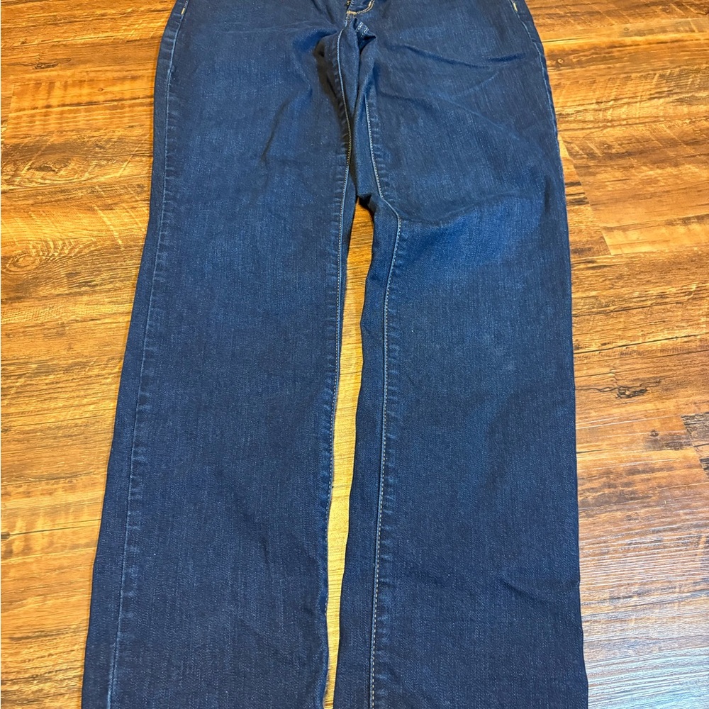 Eddie Bauer Dark Wash Women’s Jeans Revival High Rise Straight Size 10